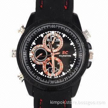 HD Waterproof Pinhole Watch Camera, 1.30MP Camera and 640 x 480-pixel AVI Format
